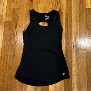 Old navy black tank with cut out in back